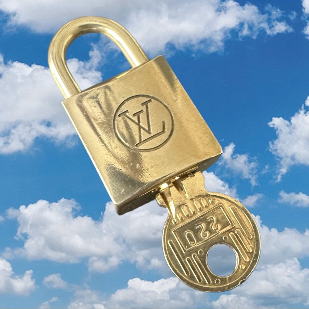 220 Authentic Louis Vuitton Lock with Key 200 Series Vintage